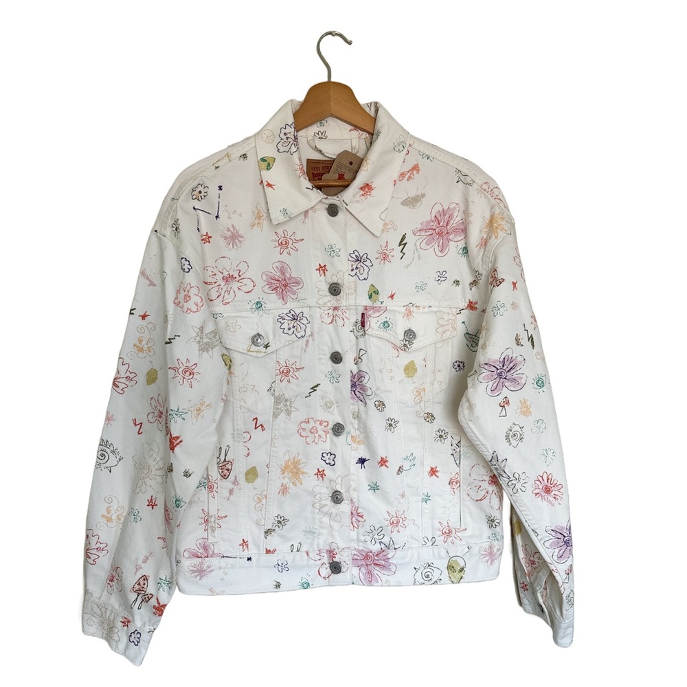 NWT Levi’s Floral 90s Trucker Jacket, Size XS